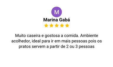 Avaliação 5 estrelas no Google — Marina Gabá: 