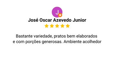 Avaliação 5 estrelas no Google — José Oscar Azevedo Junior: 