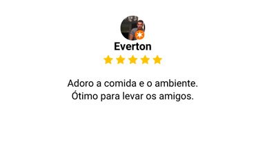 Avaliação 5 estrelas no Google — Everton: 
